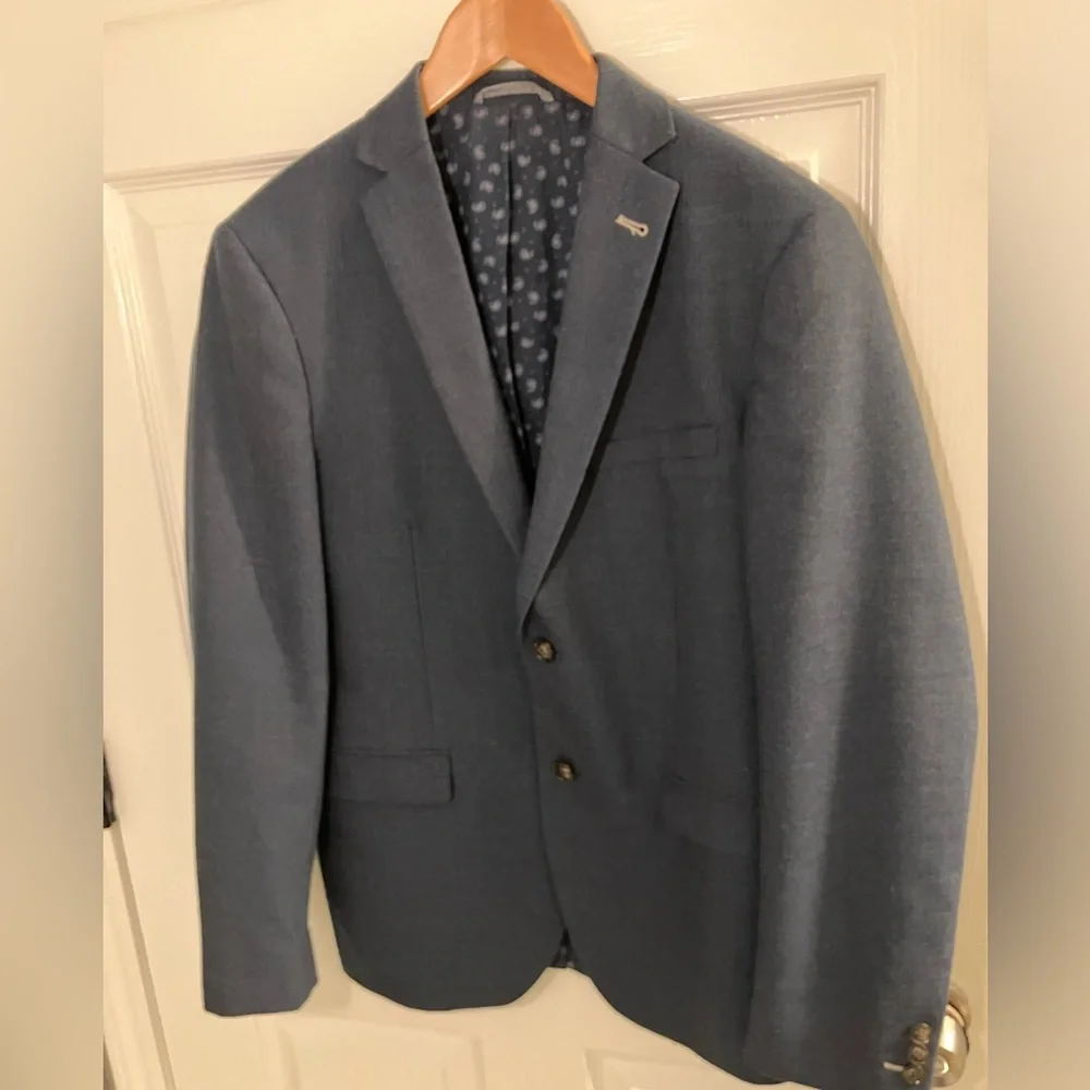 Frank & Oak Men’s size 38 Blue Wool Blazer